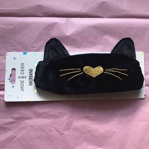 Jade & Deer Black Cat Hairband (NWT)